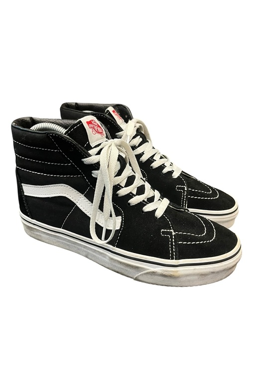 Vans Shoes - Vans | Off The Wall Hi Top Old Skool Skate Shoes Black Size Men 6 Women 7.5